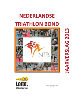 Jaarverslag NTB 2013 - Powerbar Triatlon Friesland