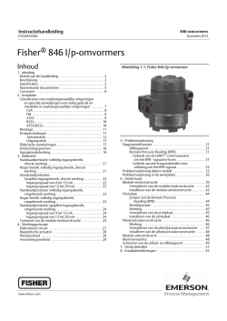 Fisher 846 I/p-omvormers - Emerson Process Management