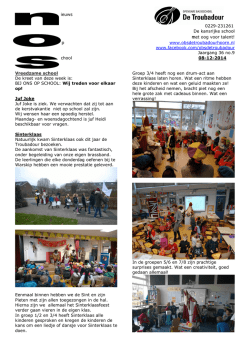 ieuws 0229-231261 De kansrijke school met oog voor talent! P p