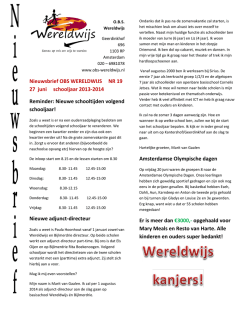 27-06-2014 - Wereldwijs