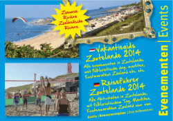 | Events - Zoutelandevakantie