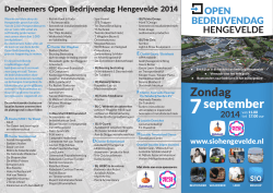 Deelnemers Open Bedrijvendag Hengevelde 2014