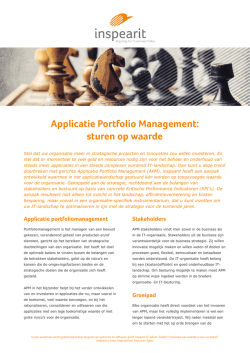 IT portfolio management