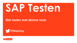 SAP Testen - Pepijn Paap - Sogeti