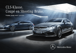 Download prijslijst CLS (PDF) - Mercedes