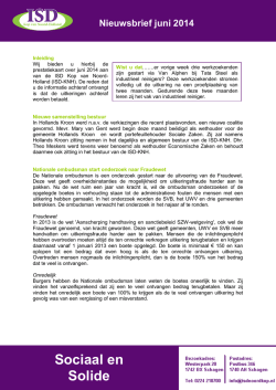 5 Nieuwsbrief juni 2014 - ISD Kop van Noord