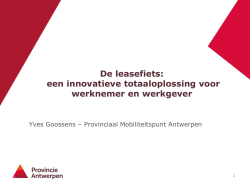 Fietsbeleid in provincie Antwerpen