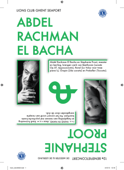 ABDEL RACHMAN EL BACHA STEPHANIE PROOT