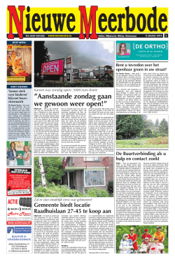 Aanstaande zondag gaan we gewoon weer open!