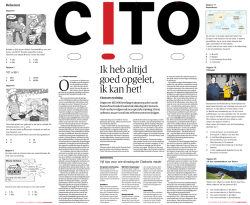 Ik heb altijd goed opgelet, ik kan het!