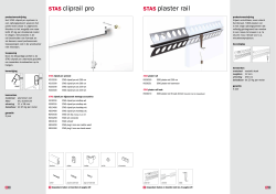 STAS cliprail pro STAS plaste