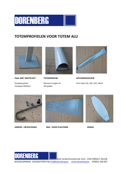 TOTEMPROFIELEN VOOR TOTEM ALU