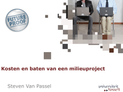 Prof. dr. Steven Van Passel, Universiteit Hasselt