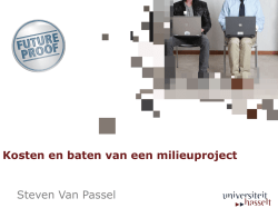 Prof. dr. Steven Van Passel, Universiteit Hasselt