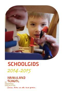 schoolgids hamaland 2014-2015