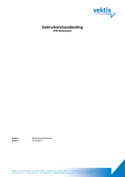 handleiding - IFM Webzoeker