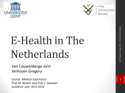 E-Health in The Netherlands