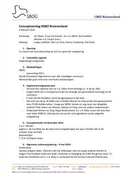 donderdag 6 februari 2014