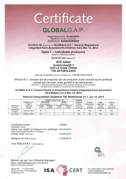 GlobalGap 2014