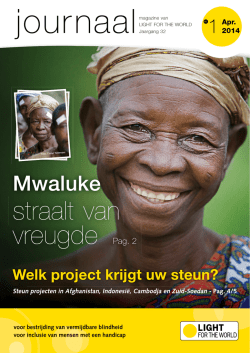 Journaal april 2014 - Light for the World