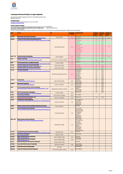 Inschrijvingen Buitenlandse Wedstrijden 2014