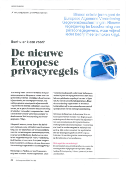 De nieuwe Europese privacyregels