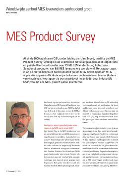MES Product Survey