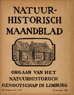 1956-11 12 - Natuurhistorisch Genootschap in Limburg