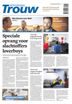 Lees het artikel van 28-10-2014 in Trouw