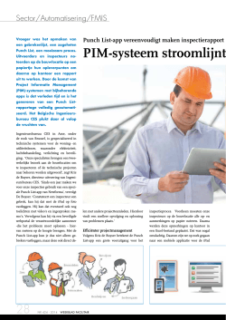 PIM-systeem stroomlijnt bouwproces