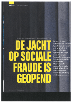 De jacht op sociale fraude is geopend - Welkom bij br-cc