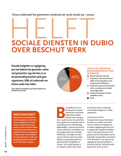 Helft sociale diensten in dubio over beschut werk - Sprank