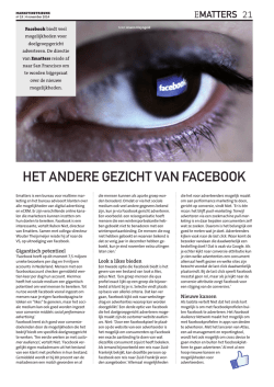 HET ANDERE GEZICHT VAN FACEBOOK