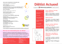 Diëtist Actueel - Diëtisten Overleg Regio Maastricht
