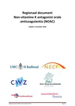 Regionaal NOAC document