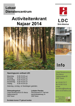 LDC Info Activiteitenkrant Najaar 2014
