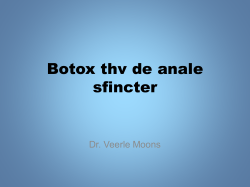 Botox thv de anus