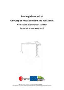 Een fragiel evenwicht Ontwerp en maak een hangend