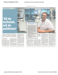 interview - Catharina Ziekenhuis