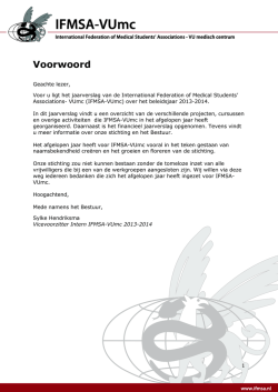 Jaarverslag - IFMSA-NL
