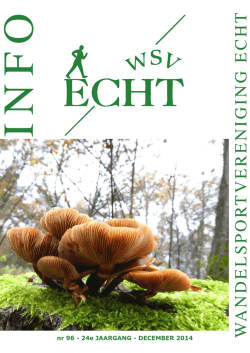INFO Nr. 96 / 24e Jaargang / December 2014