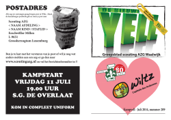 juli 2014 - Scouting AZG