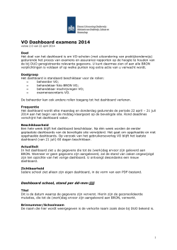 VO Dashboard examens 2014 versie 2 0