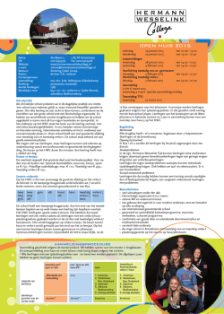 Schoolkeuze-gids 2015-2016 - Hermann Wesselink College