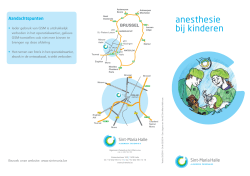 Informatiefolder Anesthesie bij kinderen pdf 206 Kb - Sint