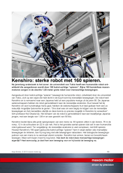 Kurz: Kenshiro Robot / 120 Motoren für flexible und