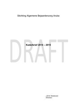 Kaderbrief 2014 draft