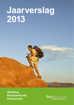 Jaarverslag 2013 - flexsecuritypensioen.nl