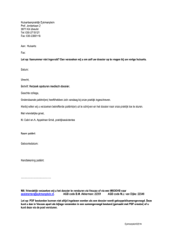 Download hier de machtiging - Huisartsenpraktijk Eykmanplein