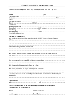 Inschrijfformulier praktijk Ephraim